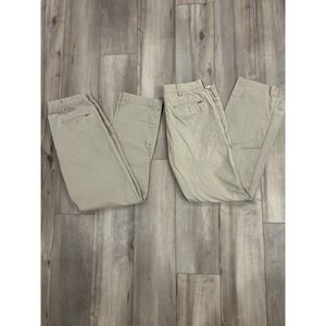 Polo Ralph Lauren Classic Fit Chino Pants Khaki Mens 34x34 Slim Fit Lot of 2